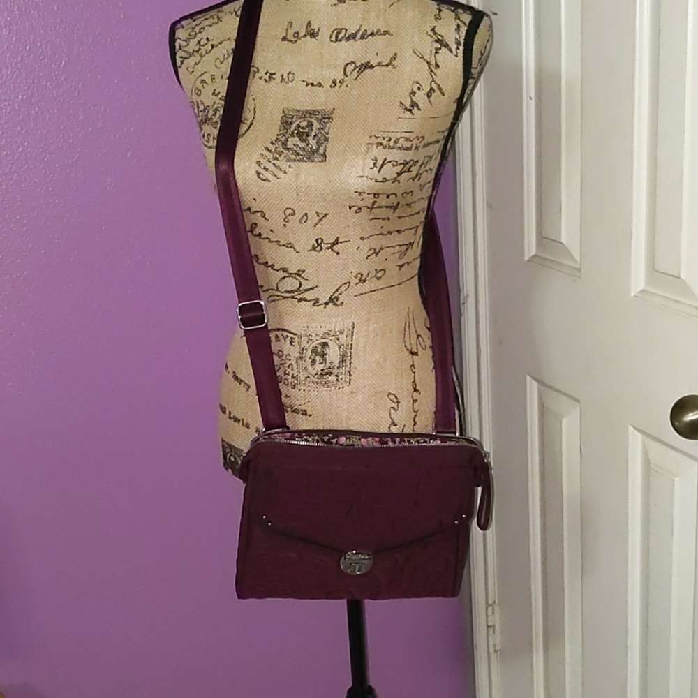 Burgundy Plush Vera Bradley Crossbody